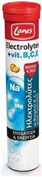 Electrolytes Vitamine B C E Πορτοκάλι 20 αναβράζοντα δισκία Lanes